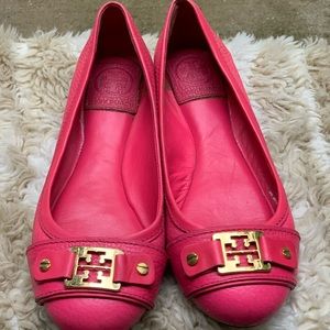 Pink Tory Burch flats